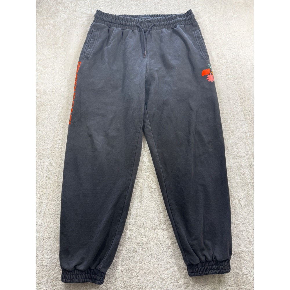 BTS Unisex Permission to Dance On Stage Graphic Black Sweatpants XL Meas 32x27.5